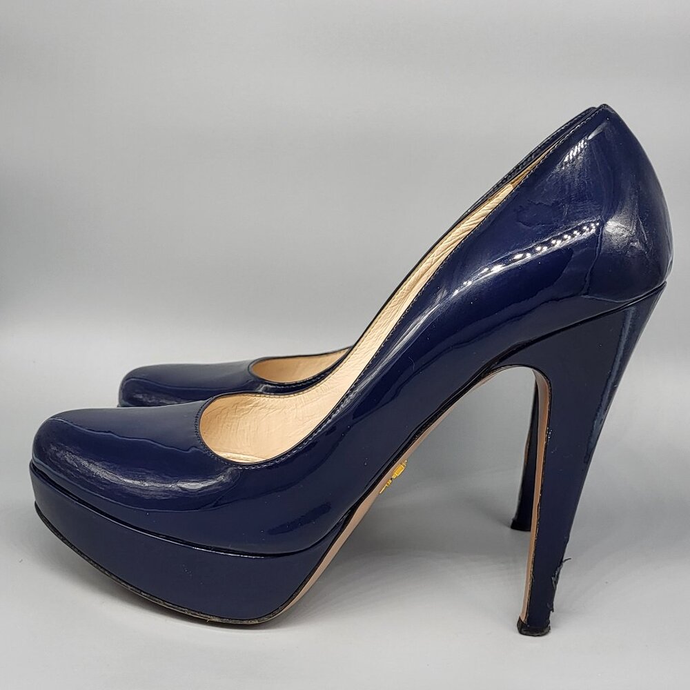 PRADA Patent Leather Platform Pumps
